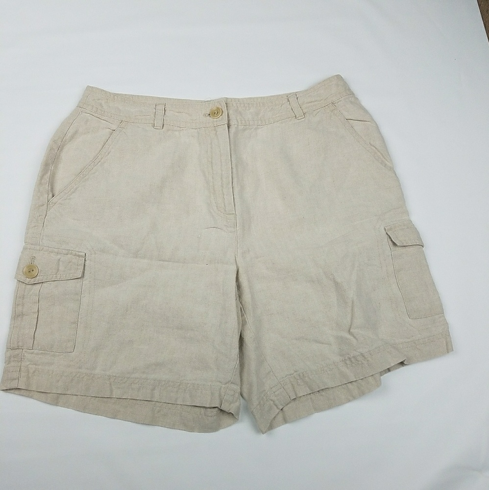 J.Jill women’s pocket linen shorts SZ/8